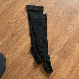 Thigh high black compression tights